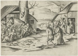 María y José en una posada de Frans Huys