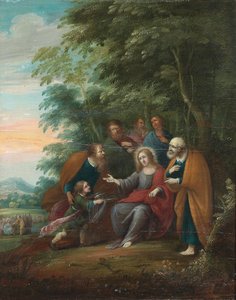 Escenas de la vida de Cristo y sus enseñanzas (óleo sobre tabla)