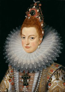Archiduquesa Isabel, c.1601-20 (óleo sobre tabla) de Frans II (after) Pourbus