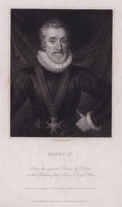 Enrique IV, Rey de Francia (grabado) de Frans II (after) Pourbus