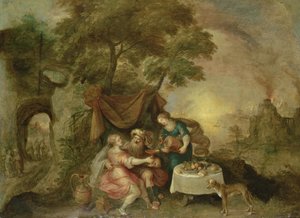 Lot y sus hijas de Frans II Francken