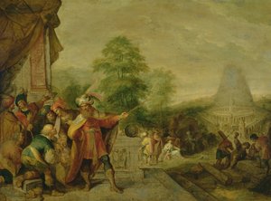 La construcción de la Torre de Babel de Frans II Francken