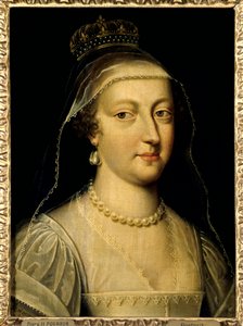 Retrato de Ana de Austria (1601-1666), Reina de Francia. Pintura de Frans Pourbus el Joven de Frans II Pourbus