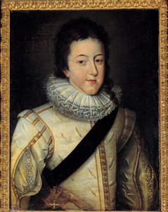 Retrato de Luis XIII, rey de Francia y Navarra (1601-1643) en el momento de su matrimonio en 1616 de Frans II Pourbus