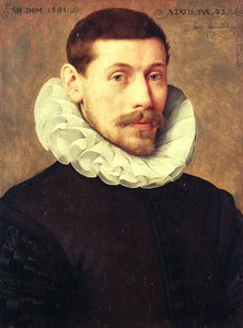 Retrato de un hombre, de 32 años de Frans II Pourbus