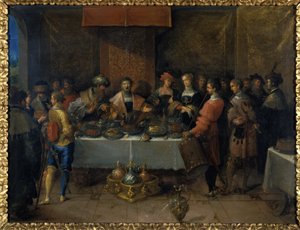Dámaso en la mesa de Frans II the Younger Francken