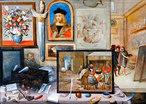 Interior del estudio de un artista