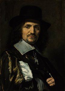 Retrato del pintor Jan Asselijn 1610-1652 de Frans I Hals