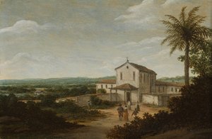Edificio de la iglesia en Brasil
La casa de un colono holandés en Brasil de Frans Post