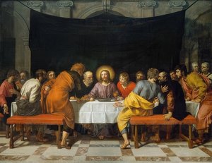 La última cena. 1618 de Frans Pourbus the Younger