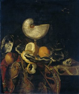 Bodegón con copa Nautilus de Frans Sant Acker
