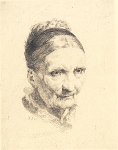 Cabeza de una anciana. Señora Rasmussen de Frans Schwartz