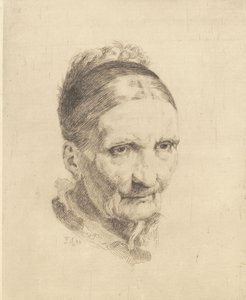Cabeza de una anciana, Madam Rasmussen de Frans Schwartz