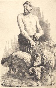 El pastor con los carneros de Frans Schwartz