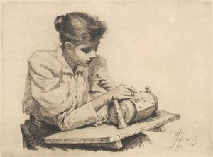 La encajera de Frans Schwartz