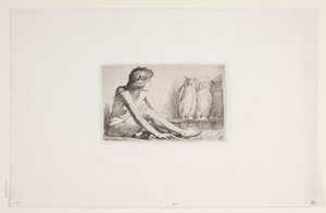 La niña con los búhos