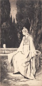 La princesa en la fuente de Frans Schwartz