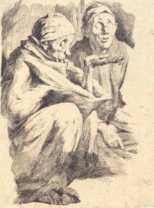 Dos mendigos ciegos de Frans Schwartz