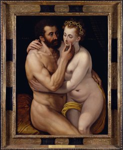 Marte y Venus. Pintura de Frans Floris la Ingle (Frans I de Vrient o Vriendt de Frans de Vriendt