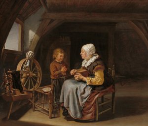 Diciendo Gracia, c.1650-55 de Frans van Mieris