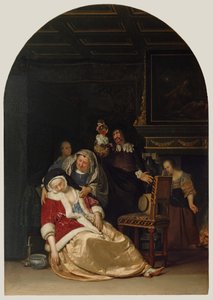 La visita del médico de Frans van Mieris the Elder