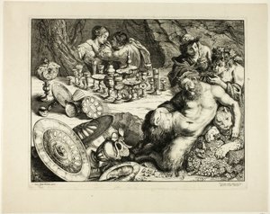 Baco y Sileno borracho—El sueño de Sileno de Frans van den Wyngaerde