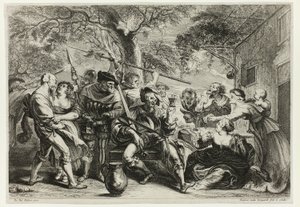 Soldados y Campesinos de Frans van den Wyngaerde