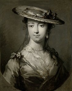 Cabeza de mujer joven
Cabeza de una mujer joven de Frans van der Mijn (signed by artist)