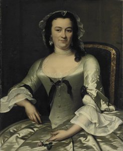 Retrato de Maria Henriëtte van de Pol, esposa de Willem Sautijn de Frans van der Mijn