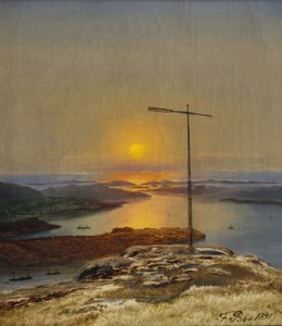 Vista desde Sandviksfjellet, Bergen de Frants Diderik Boe