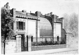 Estudio de pintores, 57, boulevard Arago, París. 1878 de Frantz Huguelin
