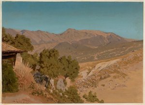 Paisaje montañoso del sur de Italia de Franz Albert Venus