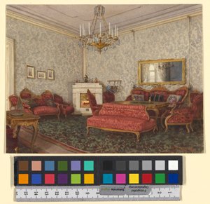 Salón de estilo rococó tardío