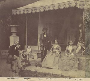 [Retrato de grupo de las familias Antoine y Höusermann] de Franz Antoine