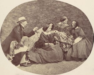 [Mathias Höusermann, Marie Antoine, Elise Höusermann, y Pepe Wöss], 1850s-60s