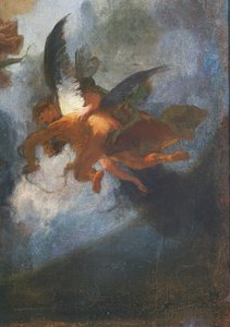 Ángeles, detalle de Alegoría de la misión de los jesuitas al mundo entero, por Franz Anton Maulbertsch, Alemania de Franz Anton Maulbertsch