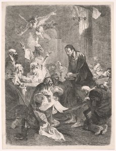 La Santa Cena de Cristo y los Apóstoles de Franz Anton Maulbertsch