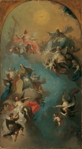 La Asunción de San Agustín al Cielo de Franz Anton Maulbertsch