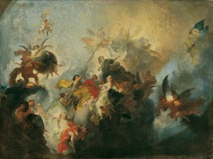 Providencia Divina y Virtudes de Franz Anton Maulbertsch