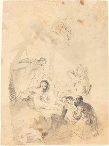 La adoración de los pastores de Franz Anton Maulbertsch