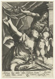 Venus en Amor met Pan Eros en Anteros de Franz Aspruck