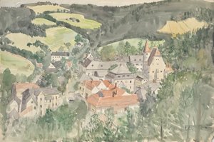paisaje del pueblo de Franz Barwig d. Ä.