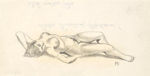 Acostado desnudo de Franz Barwig d. Ä.
