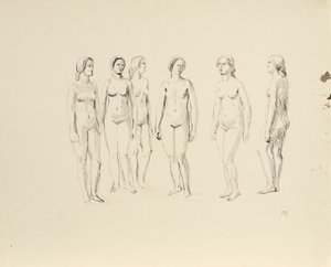Seis desnudos femeninos de Franz Barwig d. Ä.