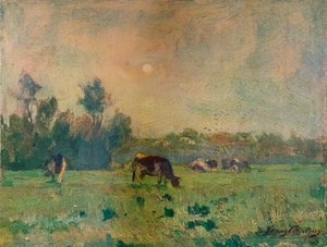 Matin, Noviembre, c. 1908 de Franz Courtens
