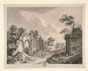 Ruinas de la Abadía de St. Maur de Franz Edmund Weirotter