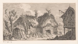 Mujeres y niños en una granja
Suite de paysages (título de la serie) de Franz Edmund Weirotter
