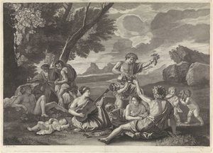paisaje con bacantes de Franz Ertinger