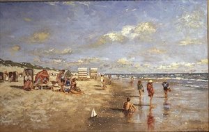 En la playa