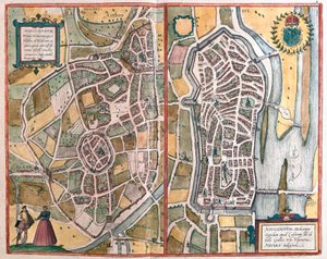 Autun y Nevers, Francia de Franz Hogenberg